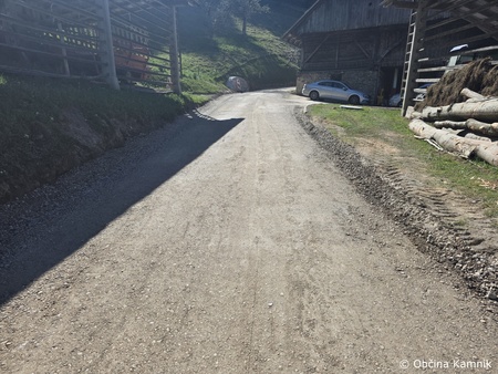 Sanacija cestišča Kamnik – Palovče – Vranja Peč (10)